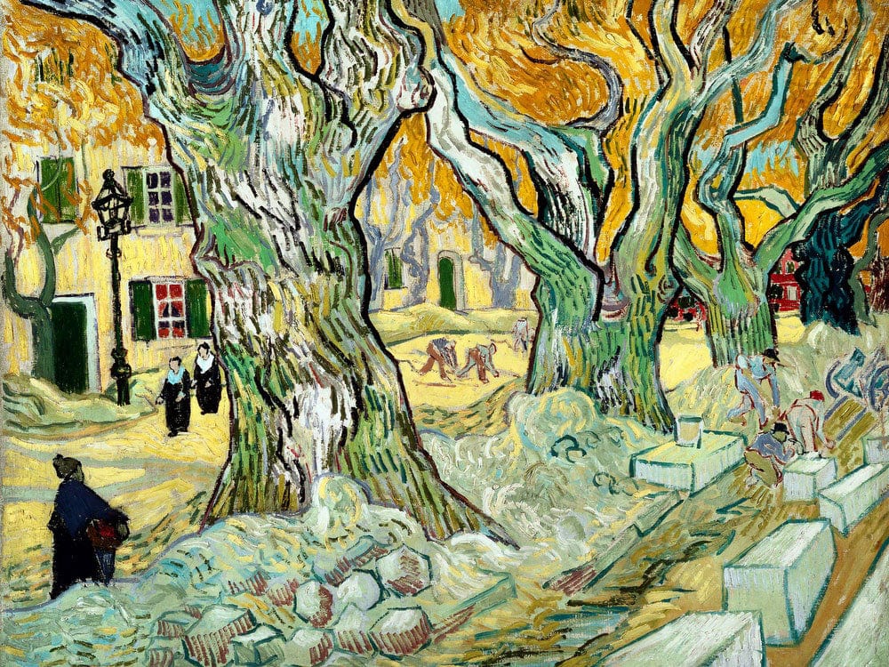 The Road Menders By Vincent Van Gogh Fine Art Print 2