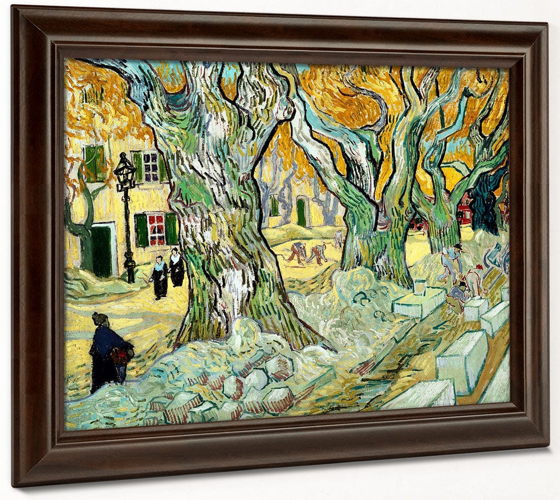 The Road Menders By Vincent Van Gogh Fine Art Print 2