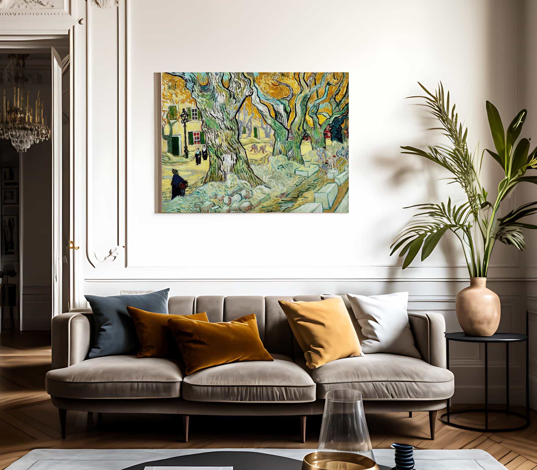 The Road Menders By Vincent Van Gogh Fine Art Print 2