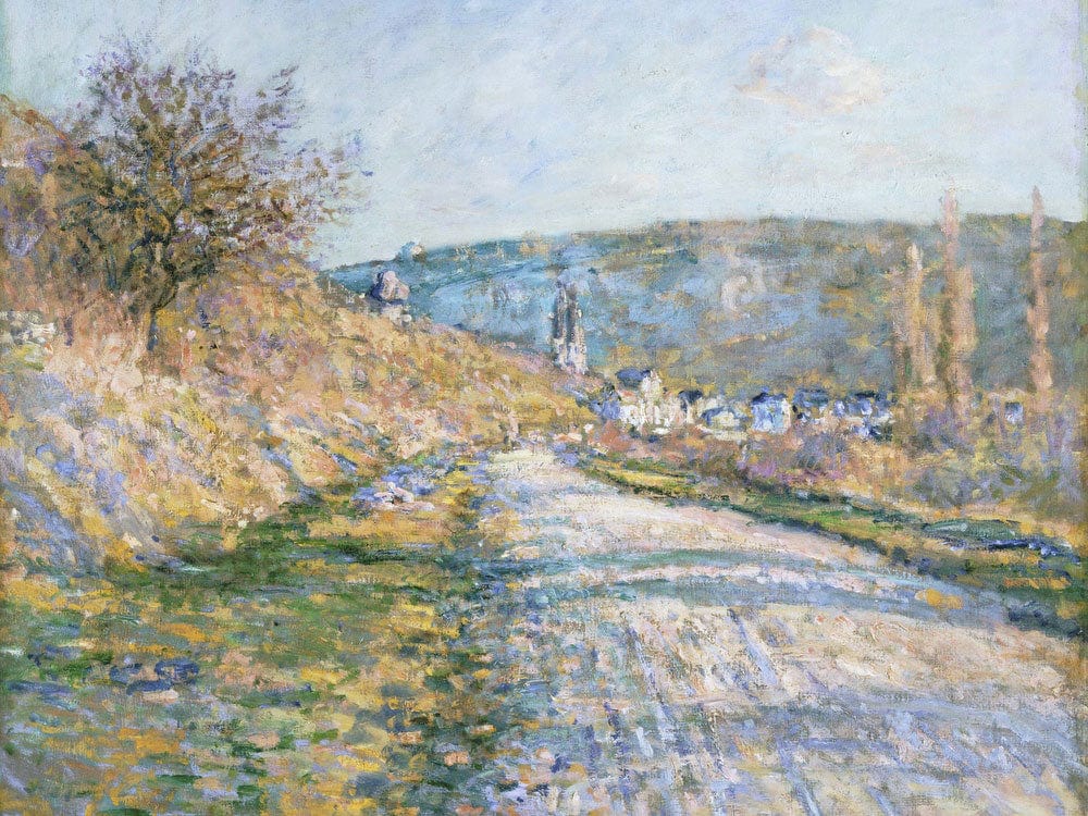 The Road To Vetheuil By Claude Monet Fine Art Print 2