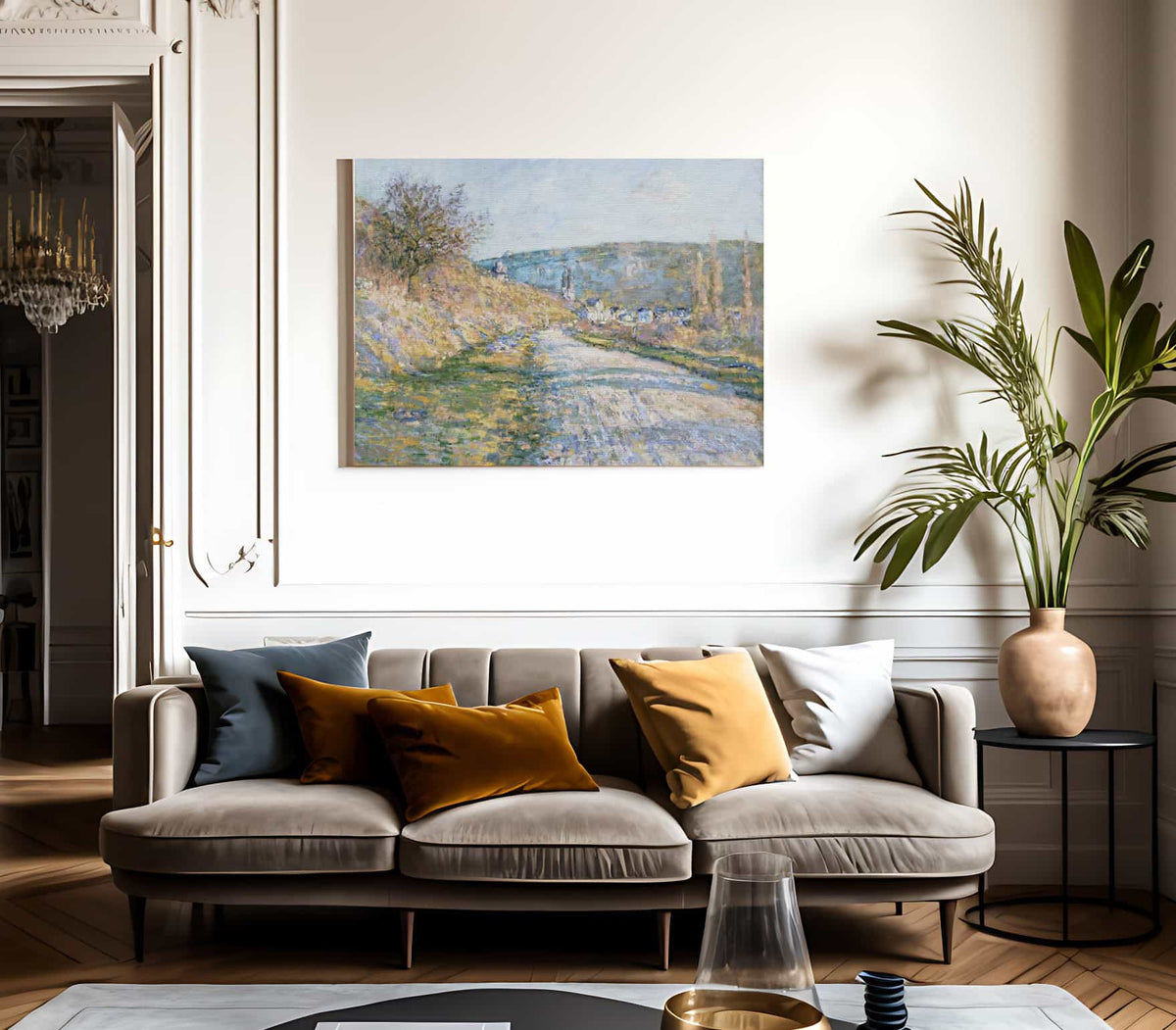 The Road To Vetheuil By Claude Monet Fine Art Print 2