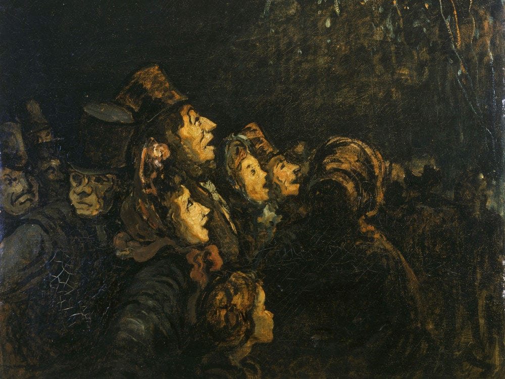 The Rockets By Honore Daumier Fine Art Print 2