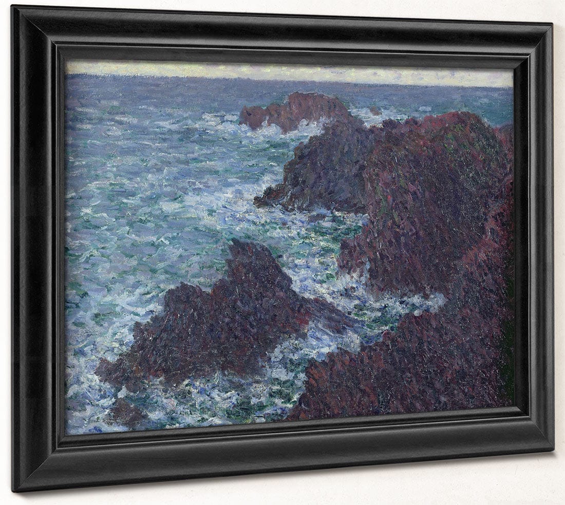 The Rocks At Belle Ile, The Wild Coast By Claude Monet Fine Art Print 2