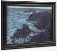 The Rocks At Belle Ile, The Wild Coast By Claude Monet Fine Art Print 2