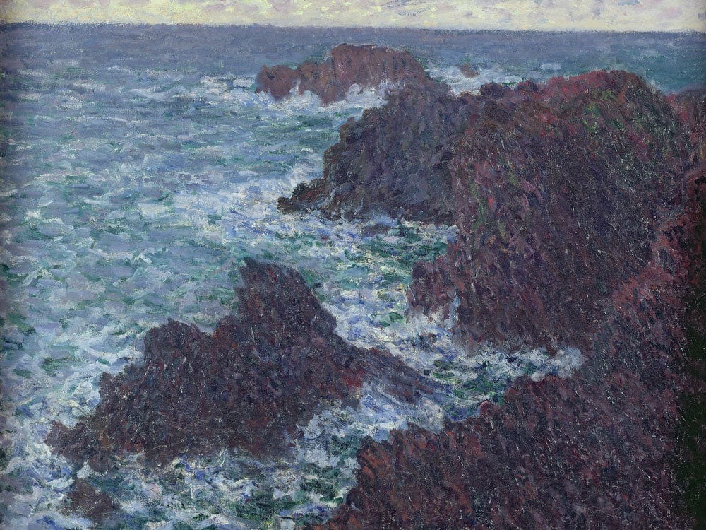 The Rocks At Belle Ile, The Wild Coast By Claude Monet Fine Art Print 2