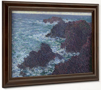The Rocks At Belle Ile, The Wild Coast By Claude Monet Fine Art Print 2