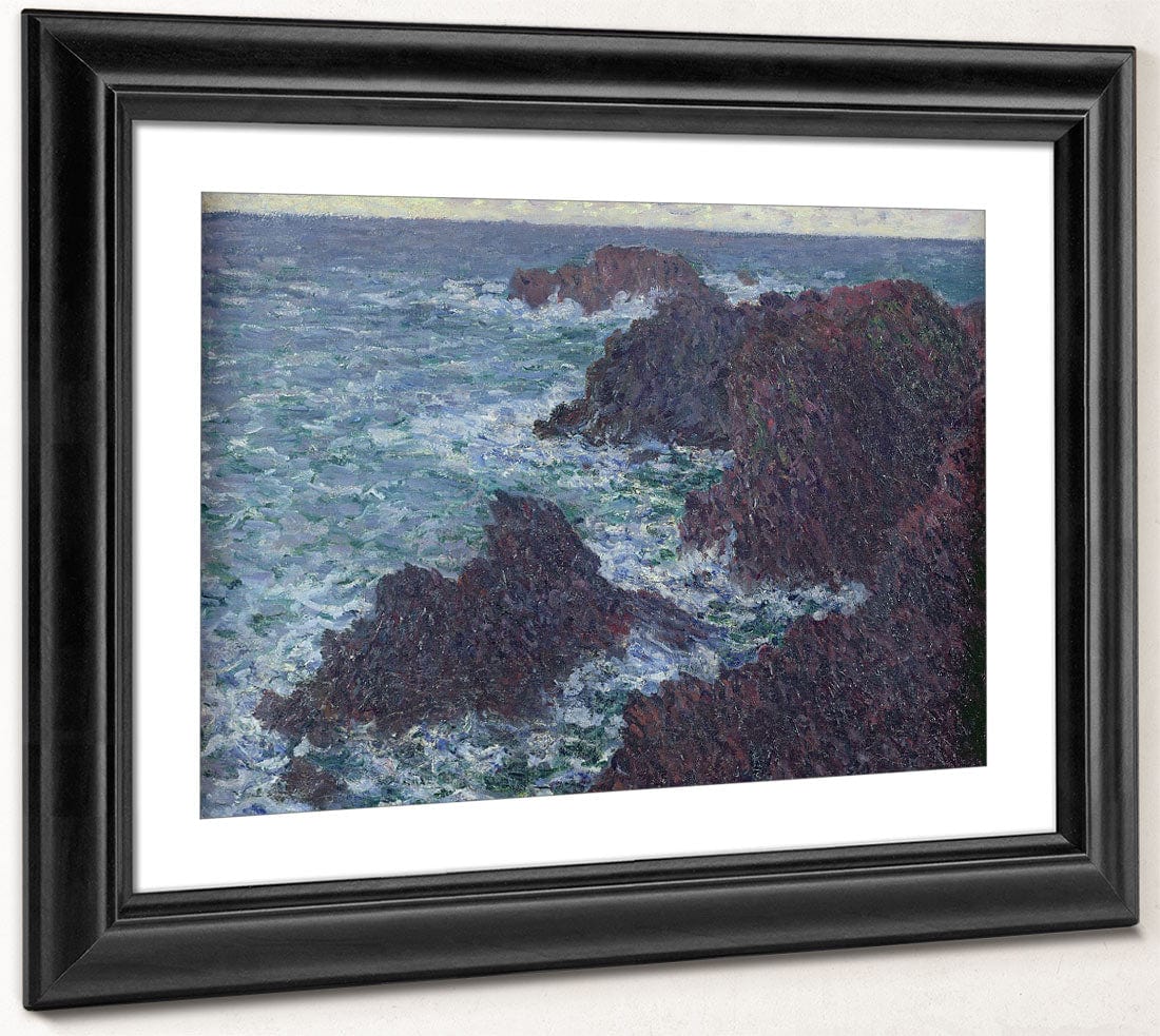 The Rocks At Belle Ile, The Wild Coast By Claude Monet Fine Art Print 2