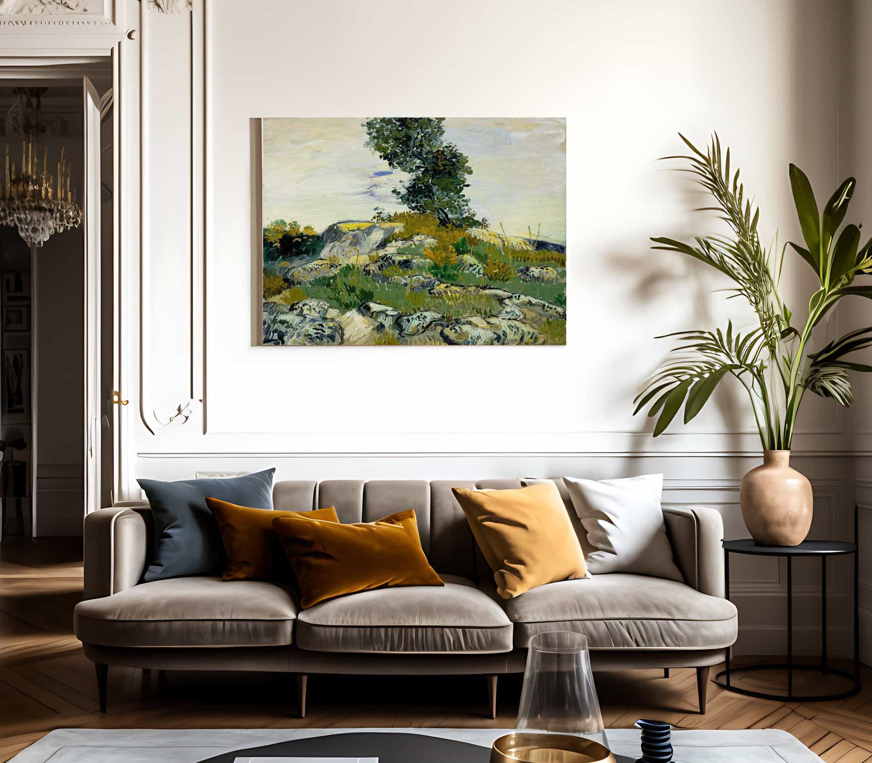 The Rocks By Vincent Van Gogh Fine Art Print 2