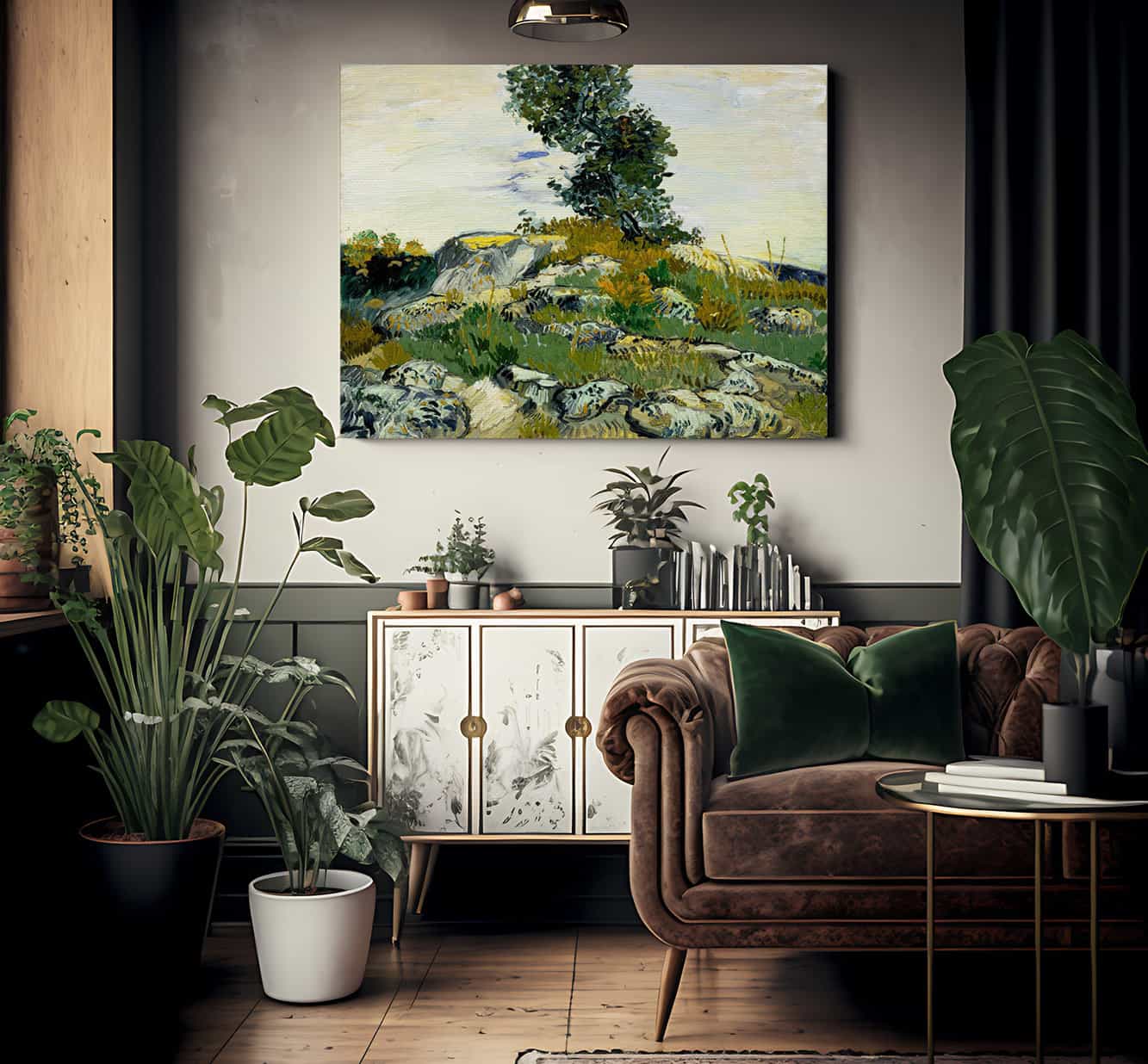 The Rocks By Vincent Van Gogh Fine Art Print 2