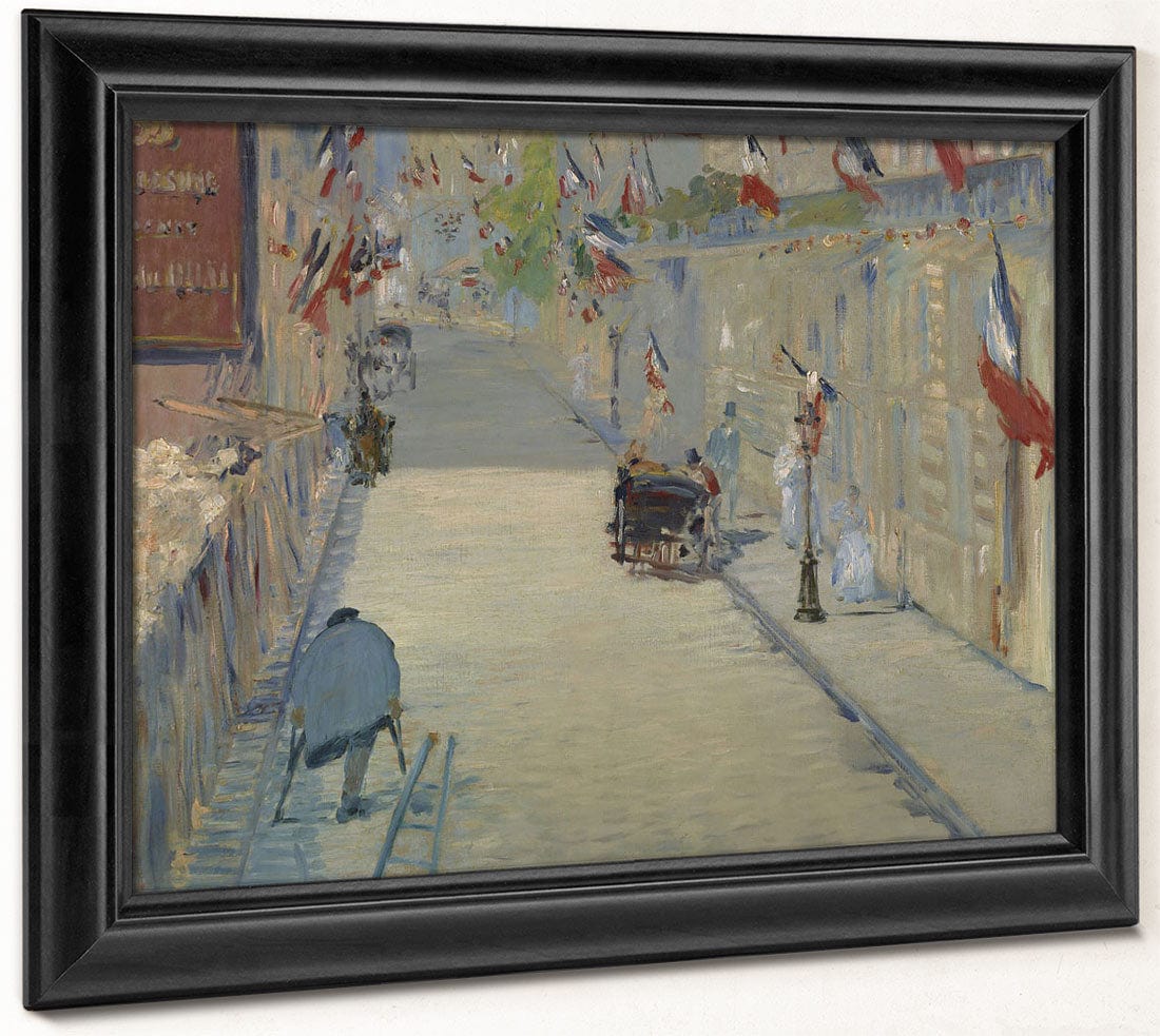 The Rue Mosnier With Flags By Edouard Manet Fine Art Print 2
