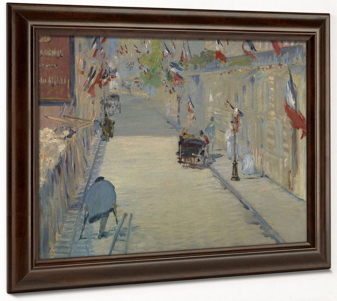The Rue Mosnier With Flags By Edouard Manet Fine Art Print 2