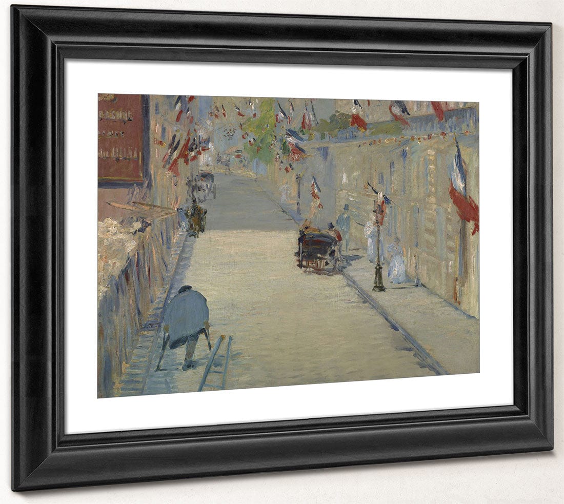 The Rue Mosnier With Flags By Edouard Manet Fine Art Print 2