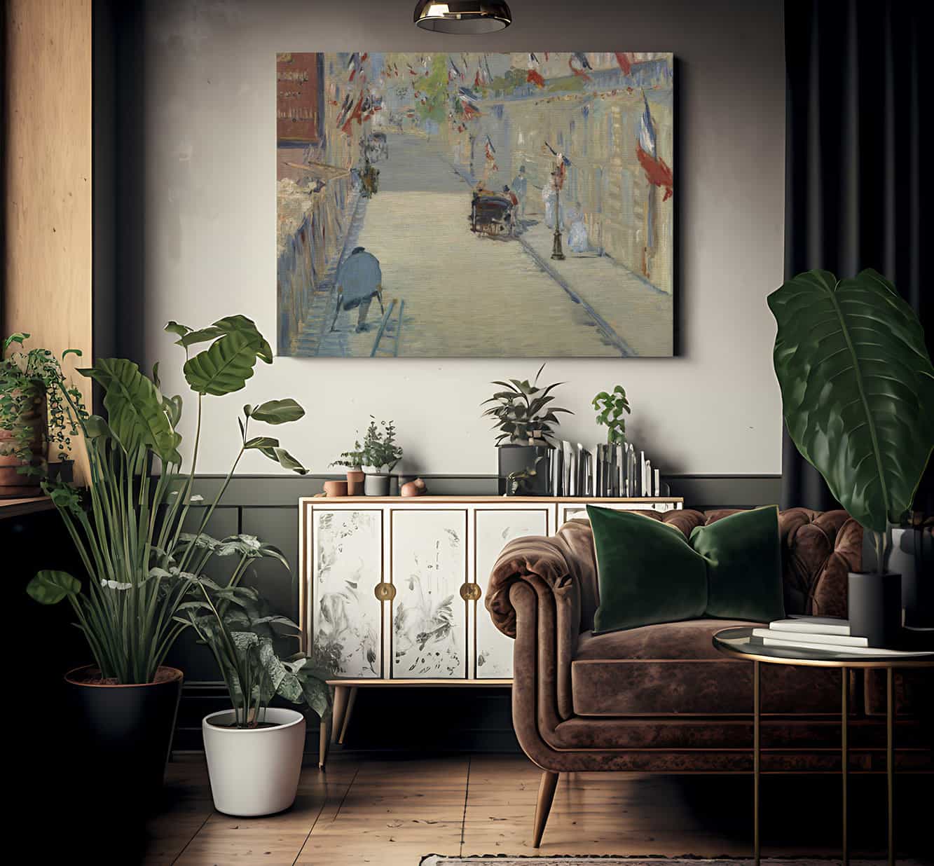 The Rue Mosnier With Flags By Edouard Manet Fine Art Print 2