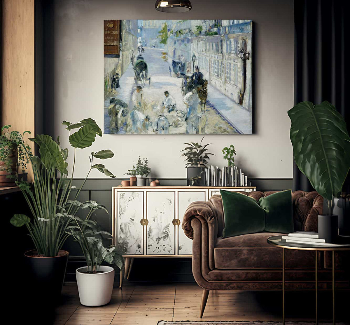 The Rue Mosnier With Workmen By Edouard Manet Fine Art Print 2