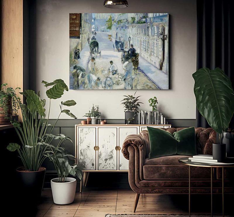 The Rue Mosnier With Workmen By Edouard Manet Fine Art Print 2