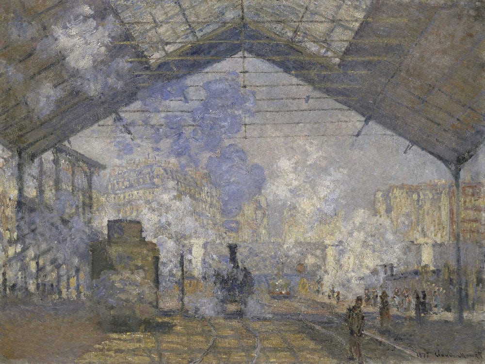 The Saint Lazare Station By Claude Monet Fine Art Print 2
