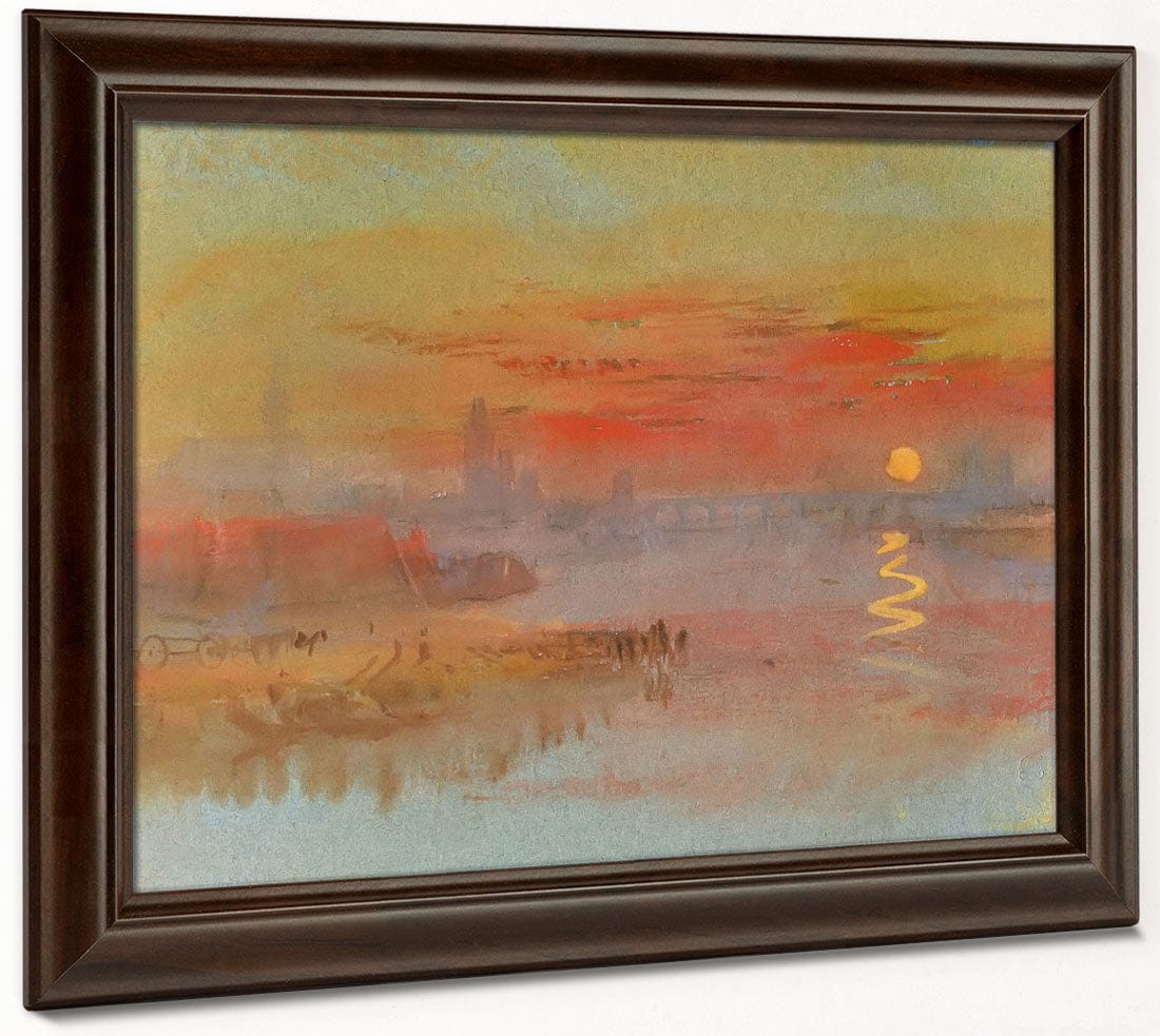 The Scarlet Sunset By Jwm Turner Fine Art Print 2