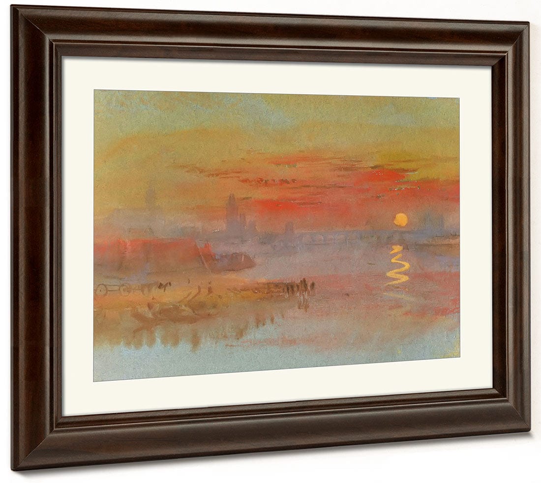 The Scarlet Sunset By Jwm Turner Fine Art Print 2