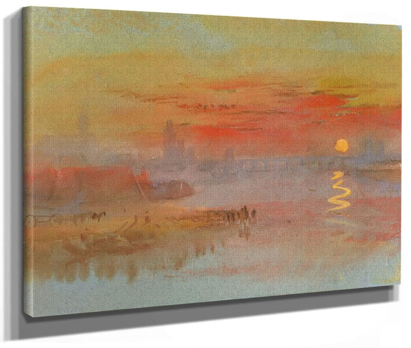 The Scarlet Sunset By Jwm Turner Fine Art Print 2