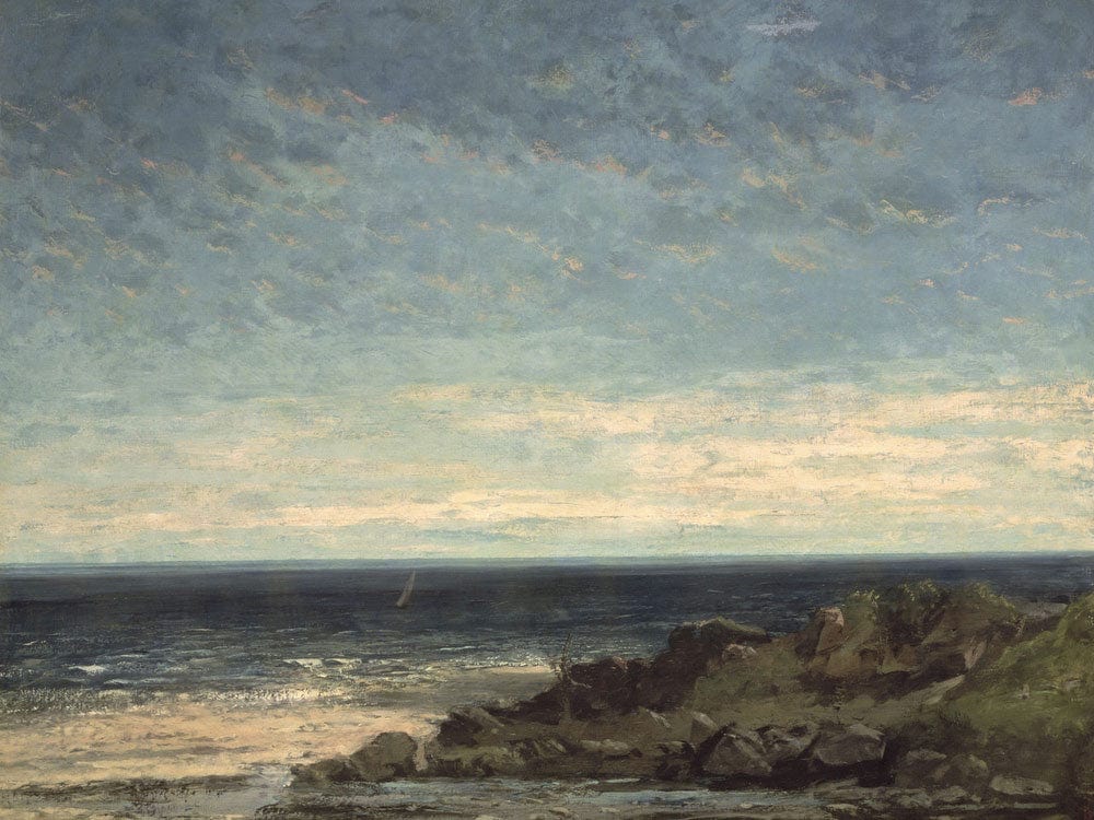 The Sea By Jean Desire Gustave Courbet Fine Art Print 2