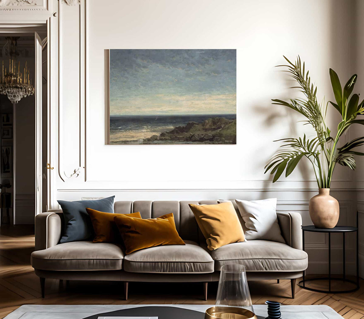 The Sea By Jean Desire Gustave Courbet Fine Art Print 2
