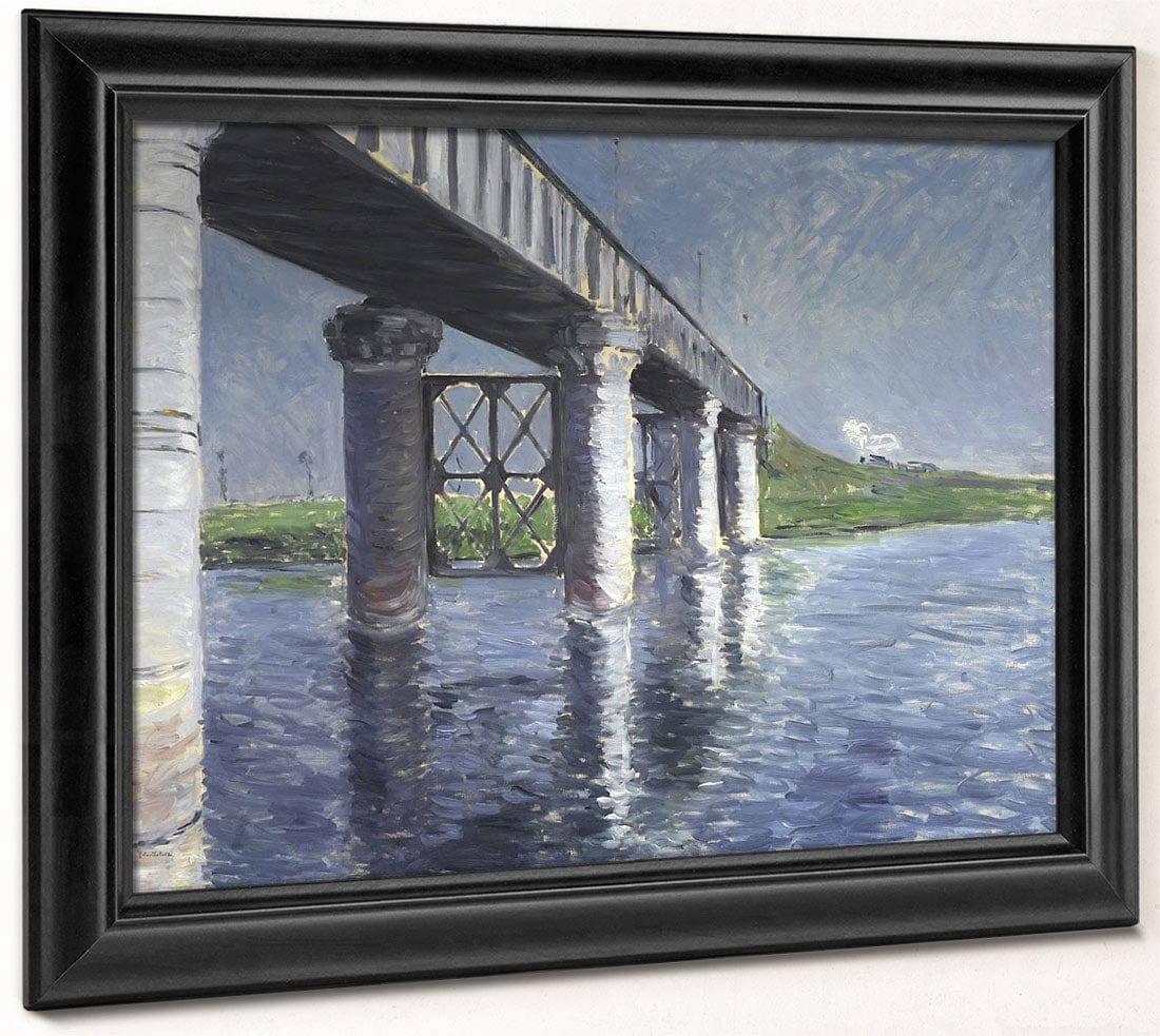 The Seine And The Railroad Bridge At Argenteuil (La Seine Et Le Pont Du Chemin De Fer Dargenteuil) By Gustave Caillebotte Fine Art Print 2
