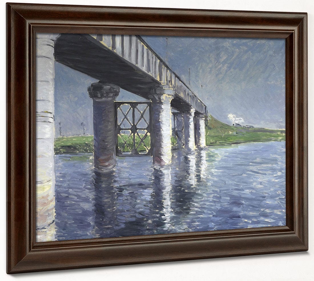 The Seine And The Railroad Bridge At Argenteuil (La Seine Et Le Pont Du Chemin De Fer Dargenteuil) By Gustave Caillebotte Fine Art Print 2