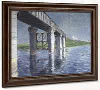 The Seine And The Railroad Bridge At Argenteuil (La Seine Et Le Pont Du Chemin De Fer Dargenteuil) By Gustave Caillebotte Fine Art Print 2
