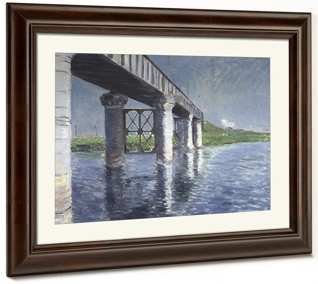 The Seine And The Railroad Bridge At Argenteuil (La Seine Et Le Pont Du Chemin De Fer Dargenteuil) By Gustave Caillebotte Fine Art Print 2