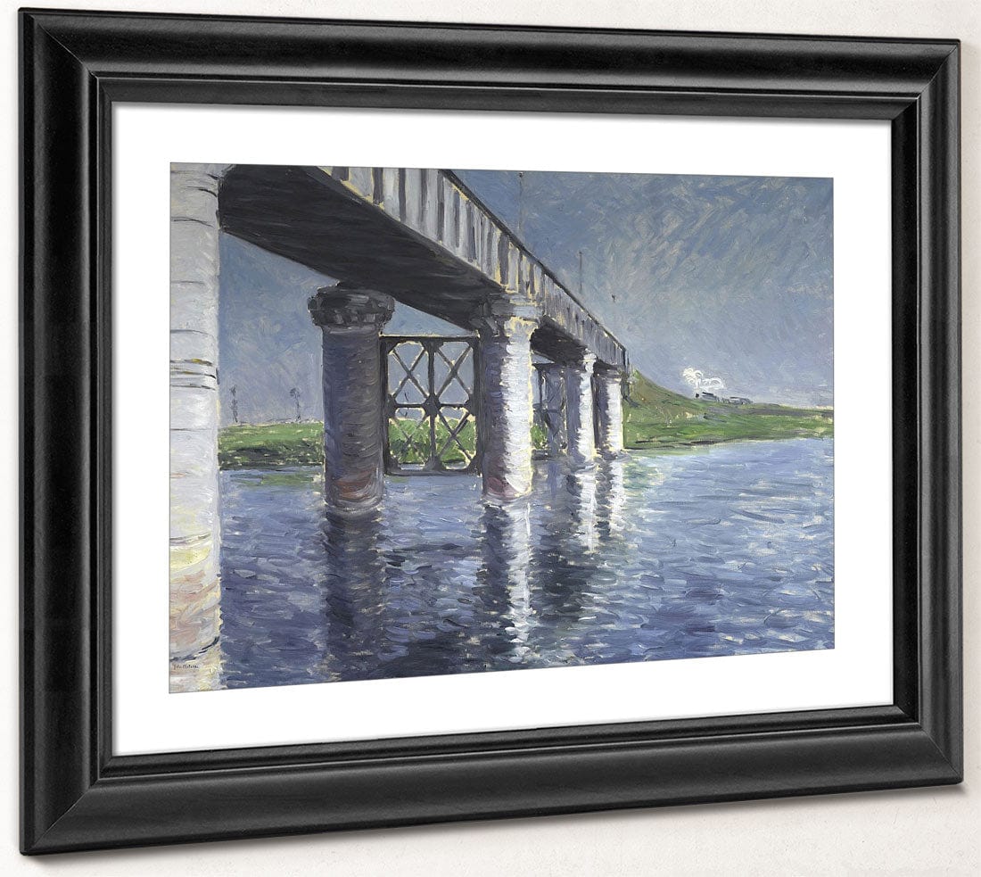 The Seine And The Railroad Bridge At Argenteuil (La Seine Et Le Pont Du Chemin De Fer Dargenteuil) By Gustave Caillebotte Fine Art Print 2