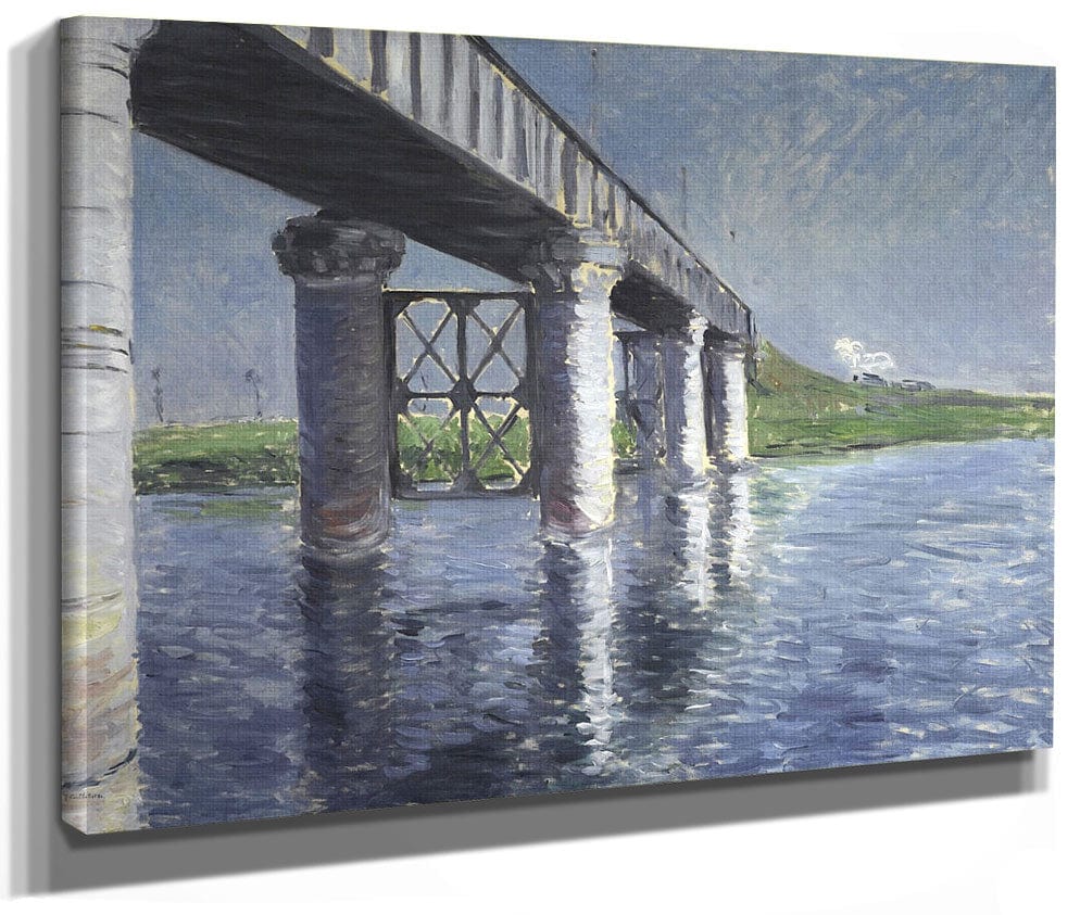The Seine And The Railroad Bridge At Argenteuil (La Seine Et Le Pont Du Chemin De Fer Dargenteuil) By Gustave Caillebotte Fine Art Print 2