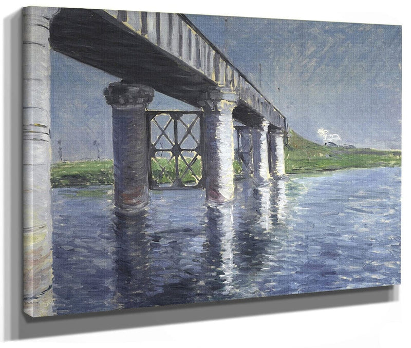 The Seine And The Railroad Bridge At Argenteuil (La Seine Et Le Pont Du Chemin De Fer Dargenteuil) By Gustave Caillebotte Fine Art Print 2