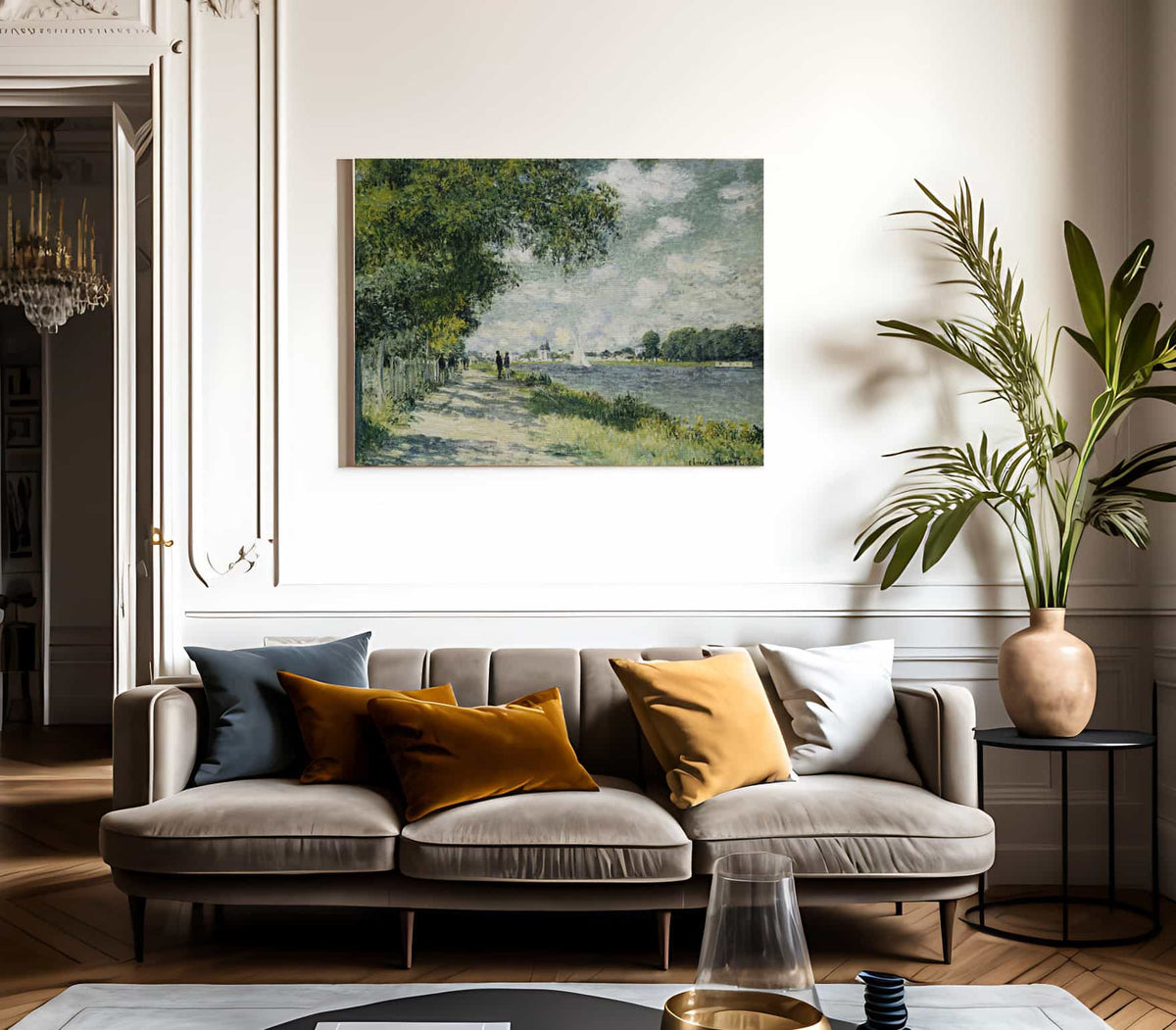 The Seine At Argenteuil 5 By Claude Monet Fine Art Print 2