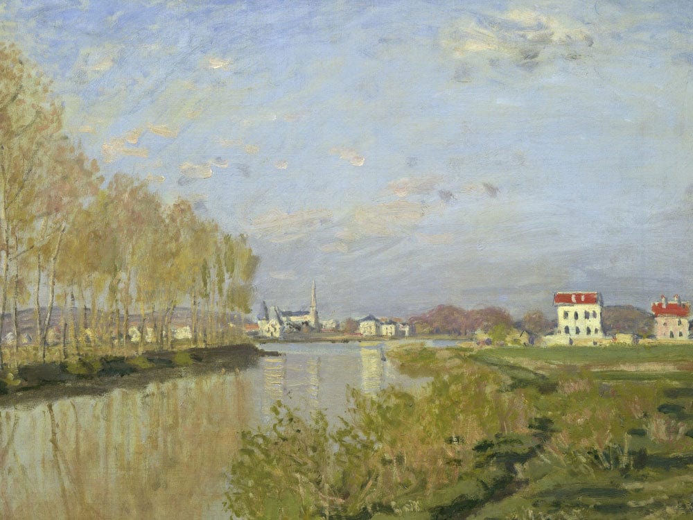 The Seine At Argenteuil By Claude Monet Fine Art Print 2
