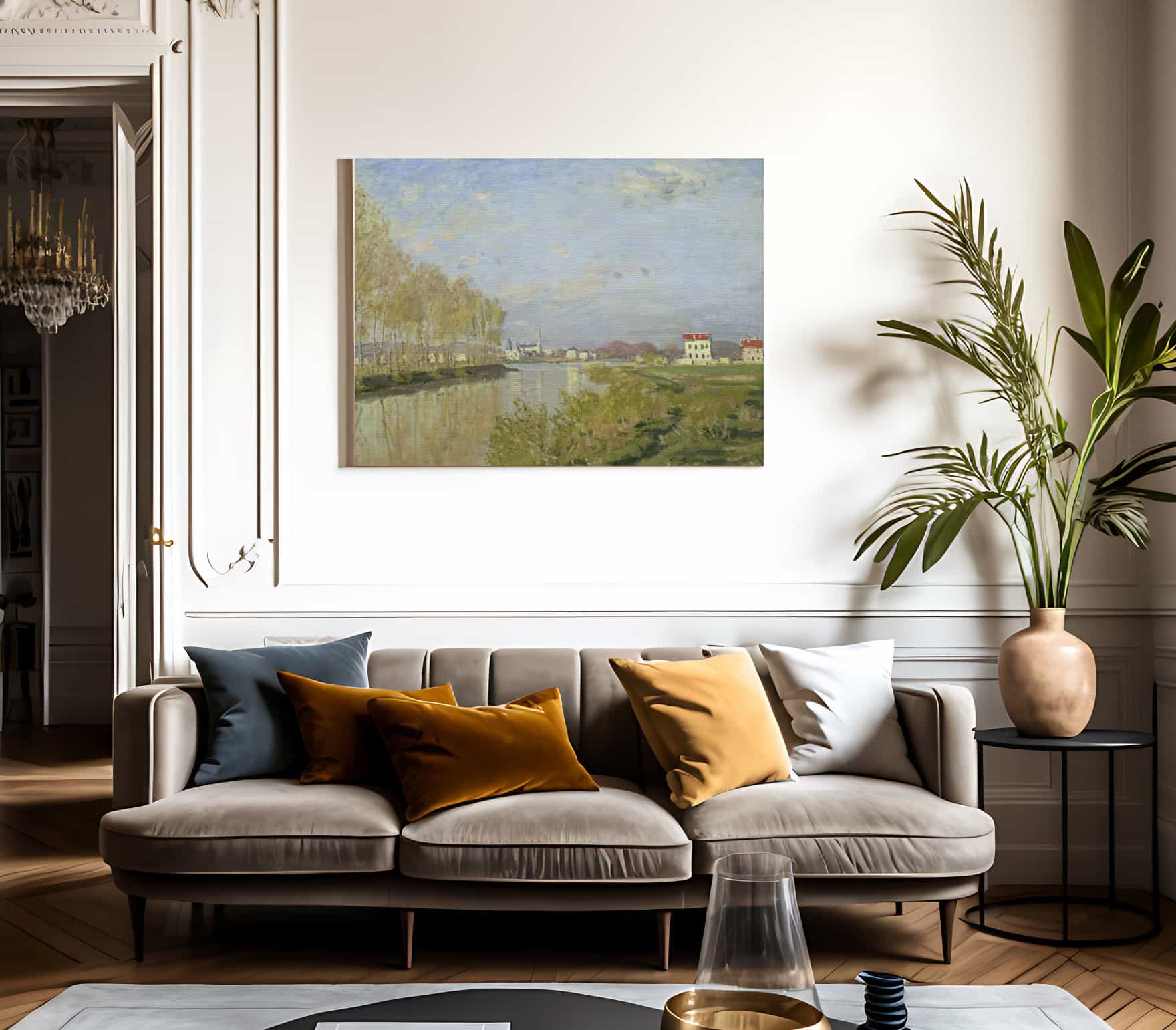 The Seine At Argenteuil By Claude Monet Fine Art Print 2