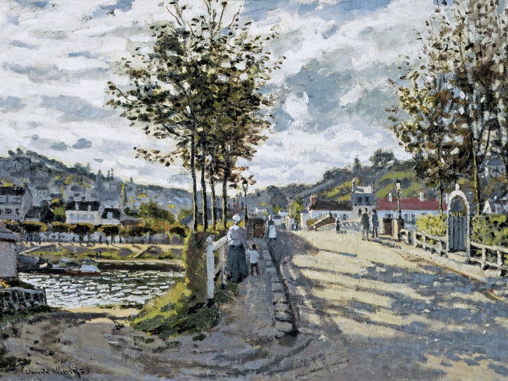 The Seine At Bougival By Claude Monet Fine Art Print 2
