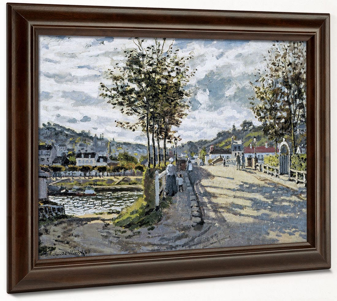 The Seine At Bougival By Claude Monet Fine Art Print 2