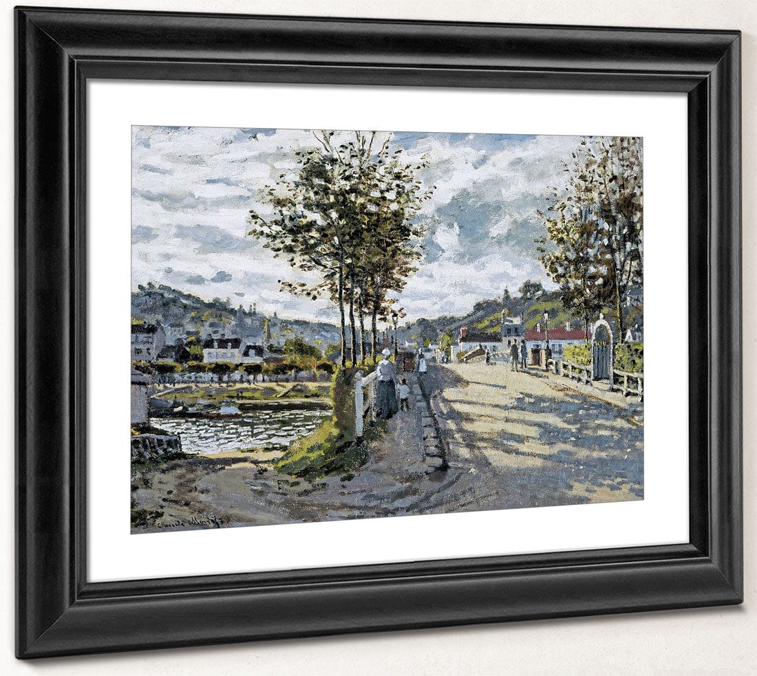 The Seine At Bougival By Claude Monet Fine Art Print 2