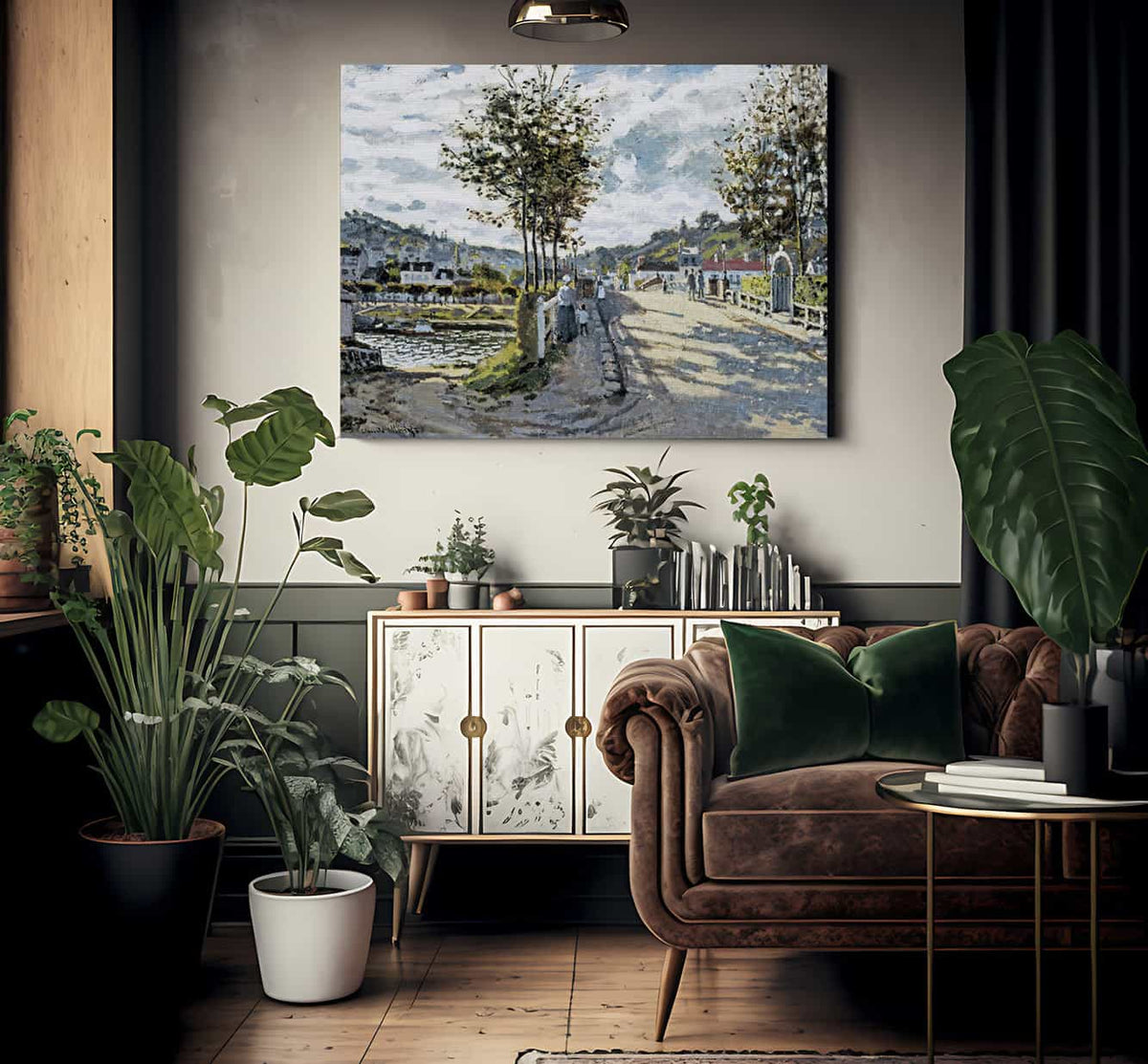 The Seine At Bougival By Claude Monet Fine Art Print 2