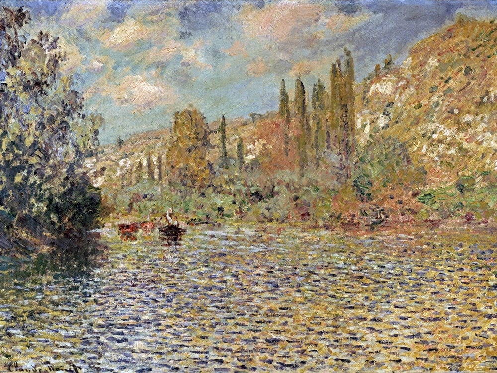 The Seine At Vetheuil By Claude Monet Fine Art Print 2