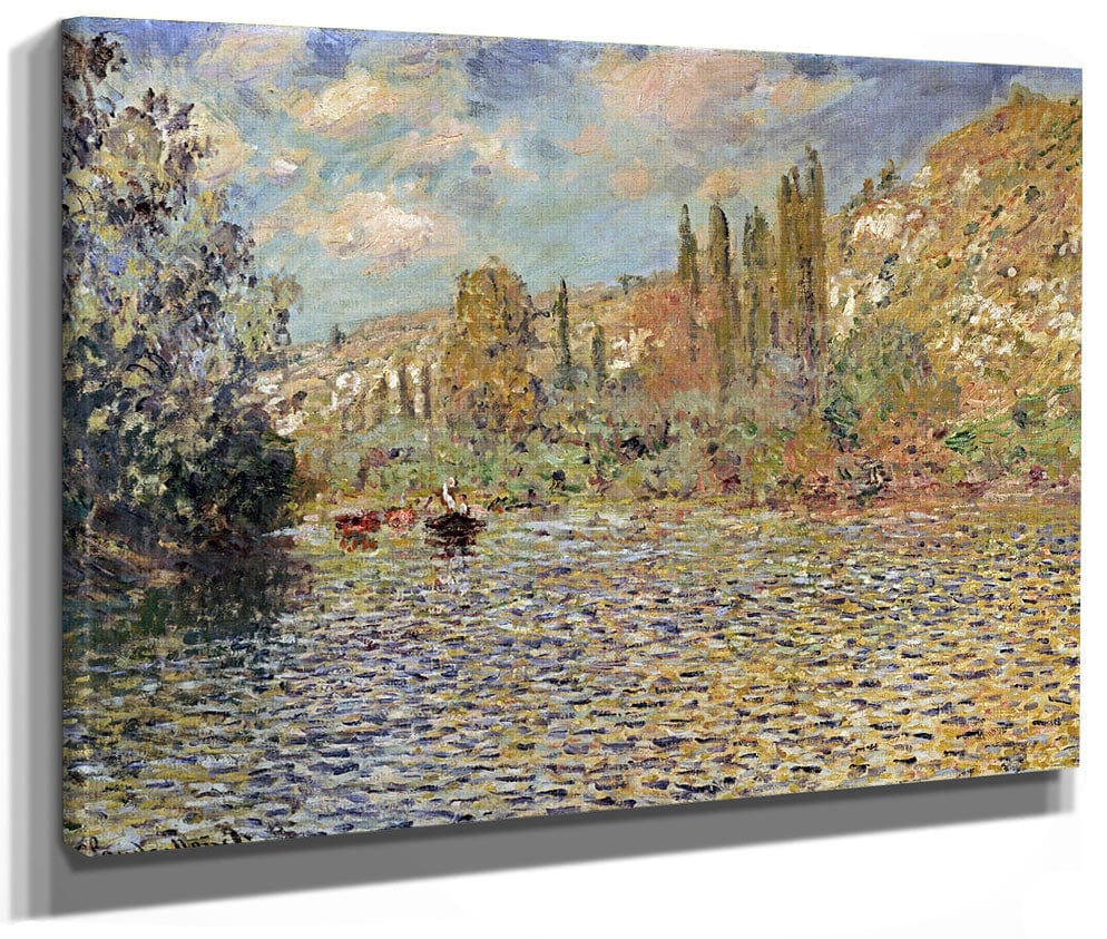 The Seine At Vetheuil By Claude Monet Fine Art Print 2