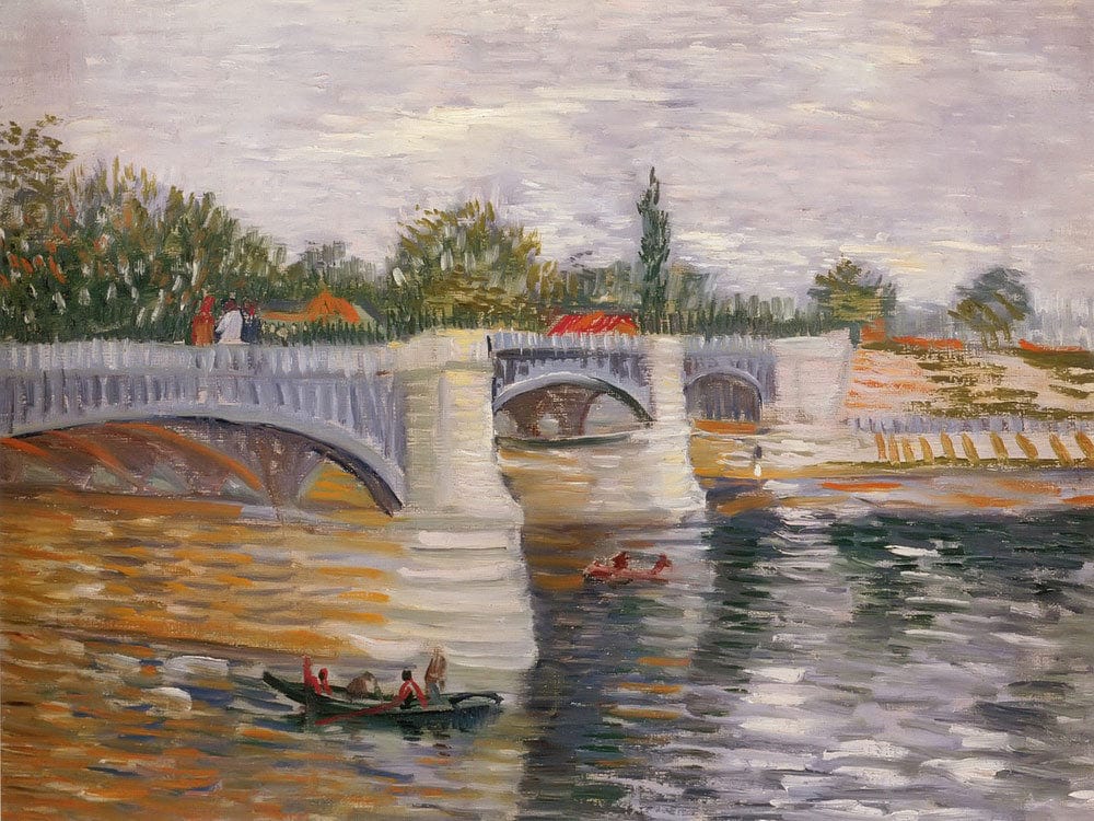 The Seine With The Pont De La Grande Jatte By Vincent Van Gogh Fine Art Print 2