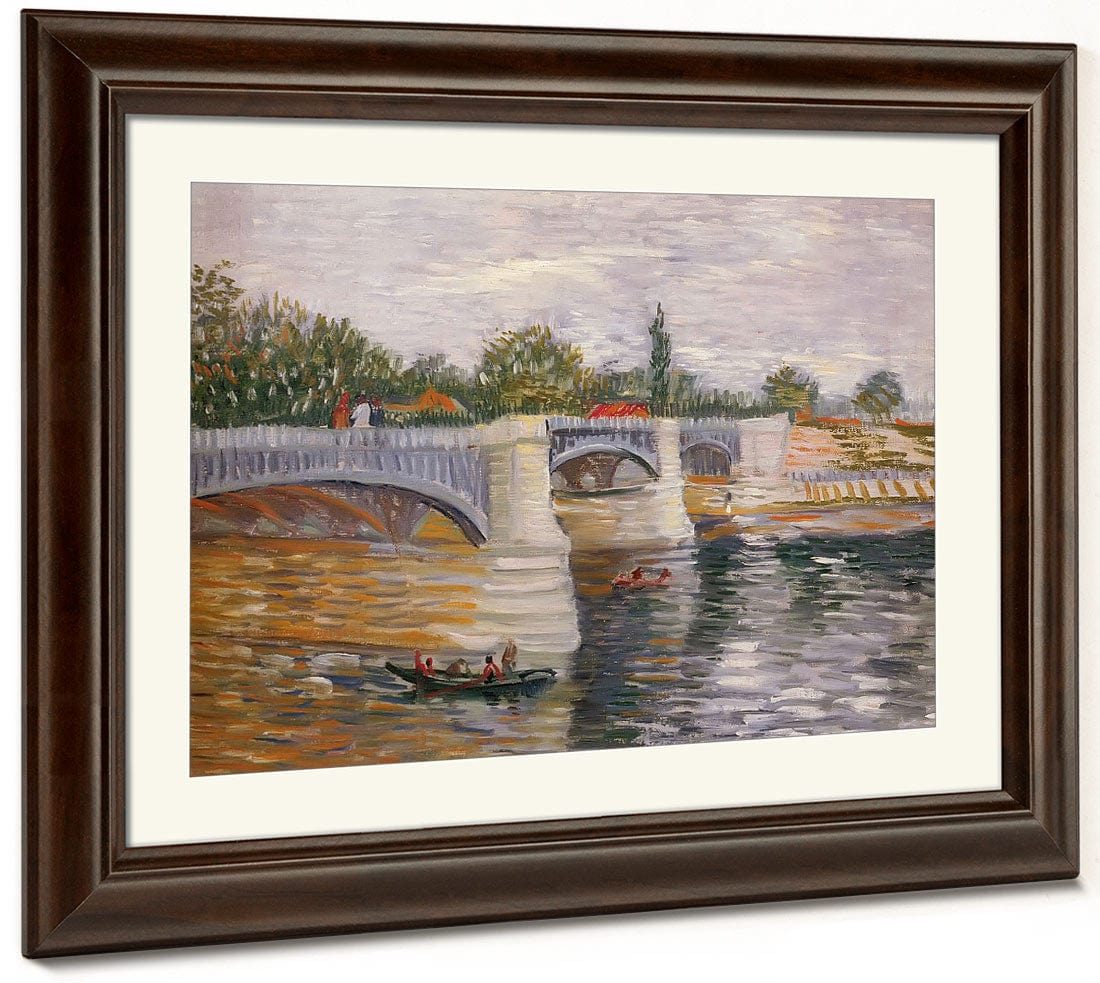 The Seine With The Pont De La Grande Jatte By Vincent Van Gogh Fine Art Print 2