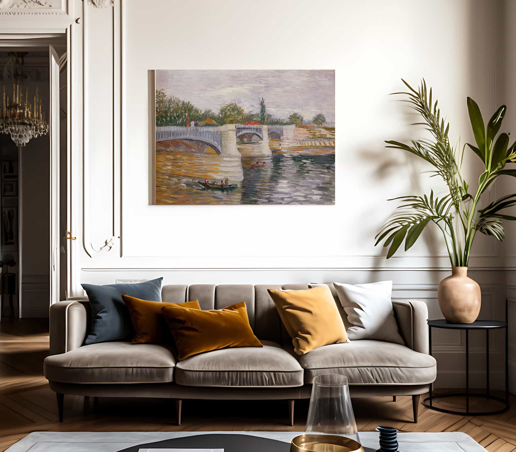 The Seine With The Pont De La Grande Jatte By Vincent Van Gogh Fine Art Print 2