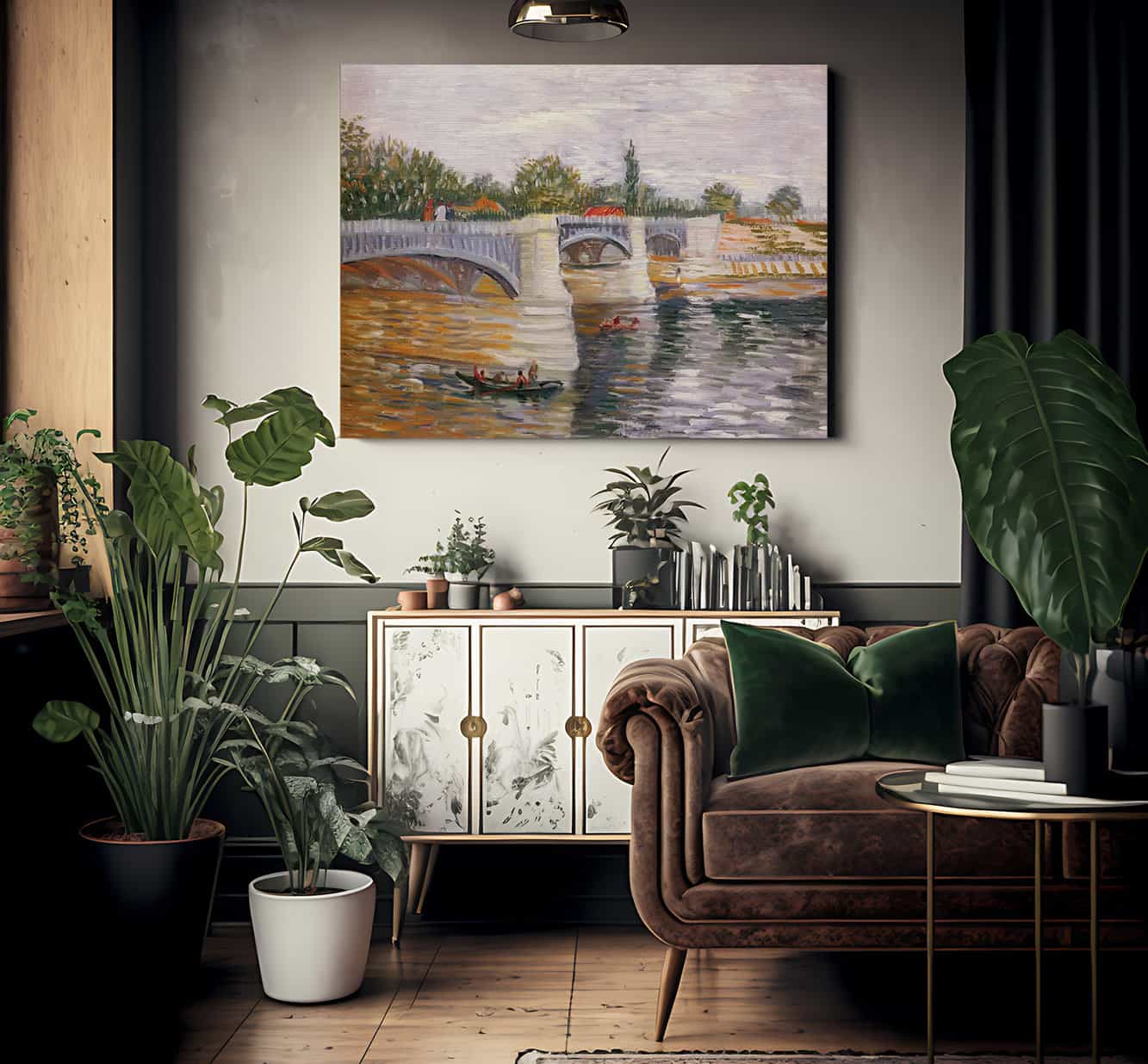 The Seine With The Pont De La Grande Jatte By Vincent Van Gogh Fine Art Print 2