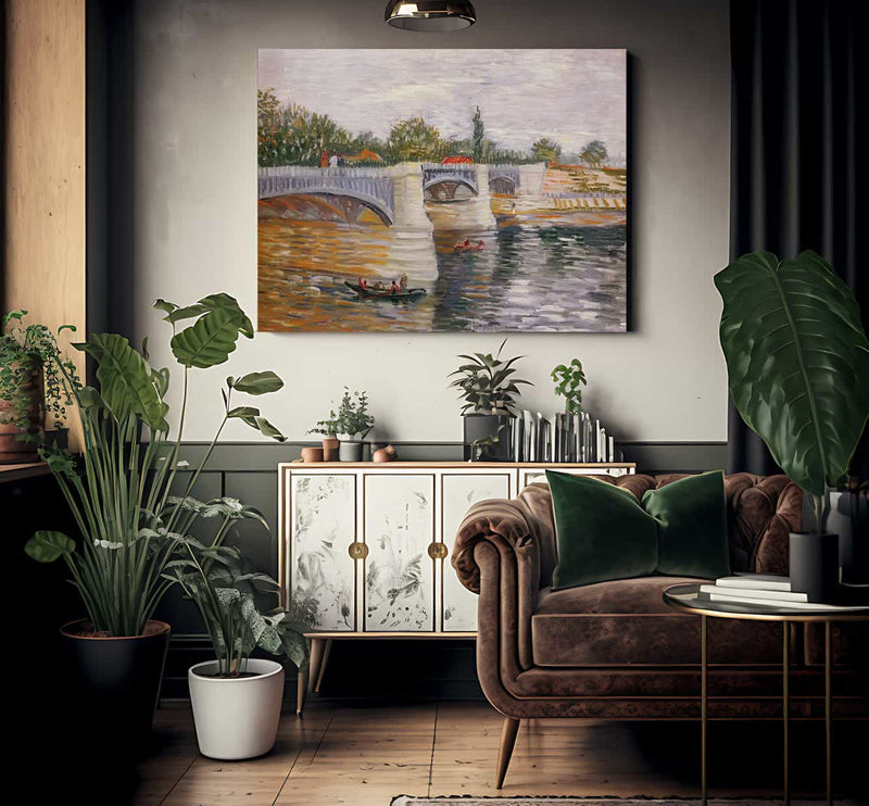 The Seine With The Pont De La Grande Jatte By Vincent Van Gogh Fine Art Print 2