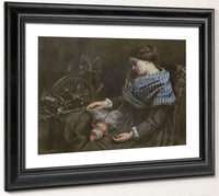 The Sleeping Embroiderer By Jean Desire Gustave Courbet Fine Art Print 2