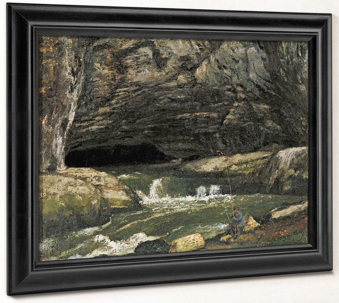 The Source Of The Loue Or La Grotte Sarrazine By Jean Desire Gustave Courbet Fine Art Print 2