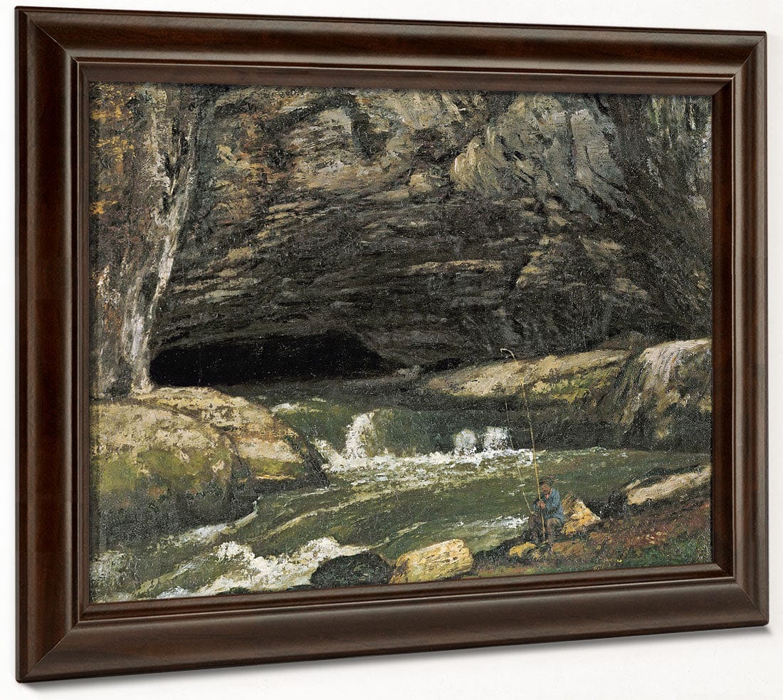 The Source Of The Loue Or La Grotte Sarrazine By Jean Desire Gustave Courbet Fine Art Print 2