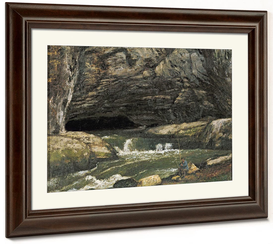 The Source Of The Loue Or La Grotte Sarrazine By Jean Desire Gustave Courbet Fine Art Print 2